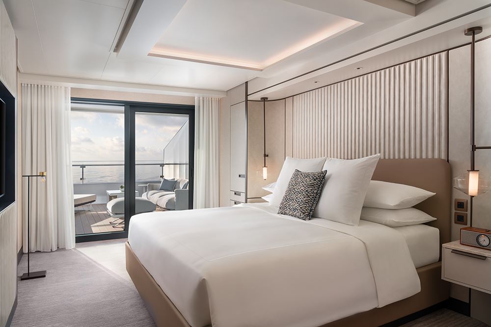 bedroom on ritz carlton yacht