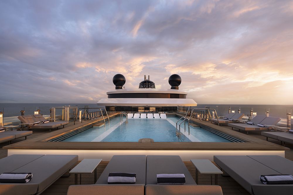 pool view on ritz carlton yacht